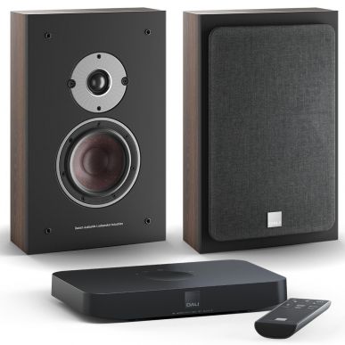 Настенная акустика Dali Oberon OnWall C Dark Walnut + Sound Hub Compact